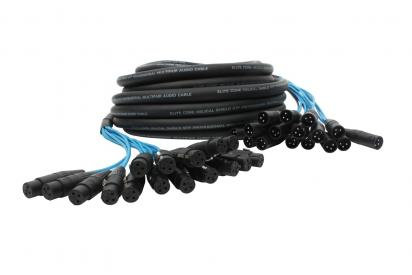 Elite Core Audio PEX1650 16 Channel, 50ft Fan to Fan XLR Extension Snake PEX1650
