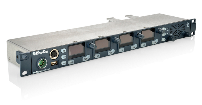 Clear-Com HRM-4X 4-Channel 1RU Digital Partyline Headset w/ Spkr Remote Sys HRM-4X