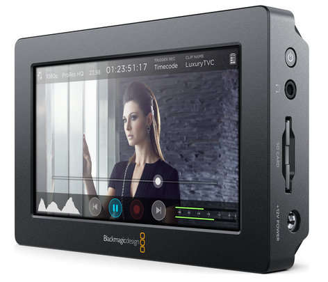 Blackmagic Design Blackmagic Video Assist 5" Full HD Touchscreen Field Monitor with 10-bit 4:2:2 Recorder BMD-HYPERD/AVIDAS5HD