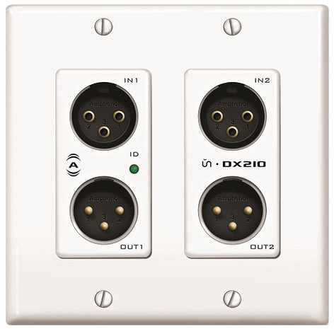 Attero Tech unDX2IO 2 In / 2 Out Dante Audio Interface 2-Gang Wall Box UNDX2IO