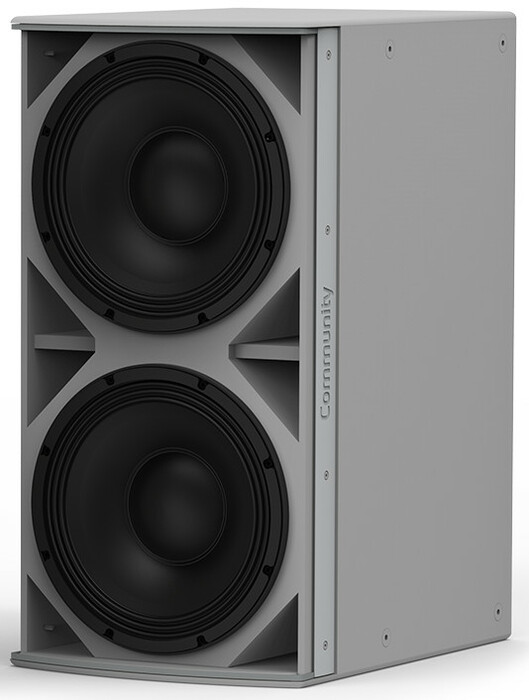 Biamp IS6-212W Dual 12" Passive Subwoofer 1400W, White