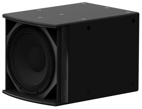 Biamp Community IS8-112B 12" Passive Subwoofer 1000W, Black