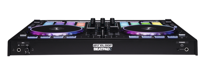 Reloop BEATPAD-2 BeatPad 2 2-Deck DJ Controller With 16 RGB-Backlit Drum Pads