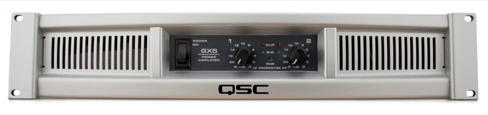 QSC GX5 2-Channel Power Amplifier, 500W At 8 Ohm, 700W At 4 Ohm