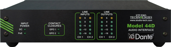 Studio Technologies Model 44D Dante to Analog Audio Interface MODEL-44D