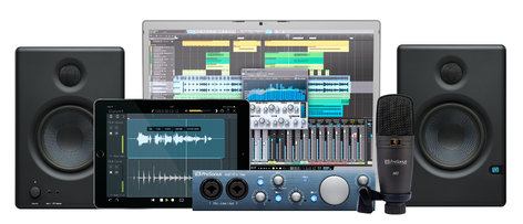 PreSonus AudioBox iTwo Kit Recording Bundle with AudioBox iTwo, Eris e4.5 Monitors, M7 Microphone, and Studio One 3 Artist DAW AUDIOBOX-ITWO-KIT