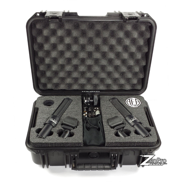 Audio Engineering Assoc N8 Nuvo Stereo Kit Stereo Pair of N8 Ribbon Microphones with Stereo Bar and Storage Case N8-NUVO-STEREO-KIT