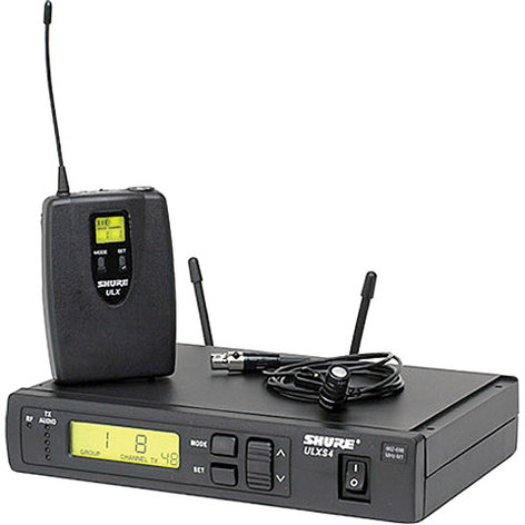 Shure ULXS14/85-G3 ULX-S Series Single-Channel Wireless Bodypack System With WL185 Cardioid Lavalier Mic, G3 Band (470-505MHz)