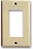 FSR, Inc SS-DPLT1-WHT Single Gang Decora Wall Plate, White SS-DPLT1-WHT