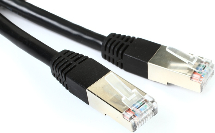Livemix CBL-CAT6-25 25` Shielded CAT6 Cable, BLK CBL-CAT6-25