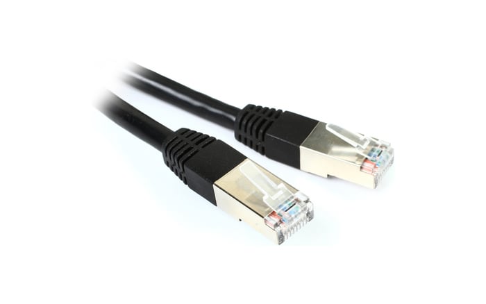 Livemix CBL-CAT6-100 100` Shielded CAT6 Cable, Black CBL-CAT6-100