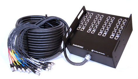 Pro Co RM1200FF-225 225 ft. 12-Channel RoadMASTER Multipair Audio Snake, XLR-M Fan to XLR-F Fan, 8 Sends, No Returns RM1200FF-225