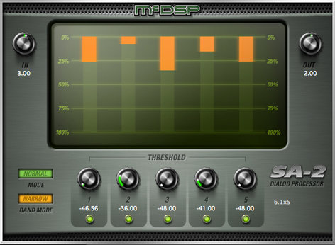 McDSP SA-2 Dialog Processor, AAX DSP/Native, AU, VST SA2-HD
