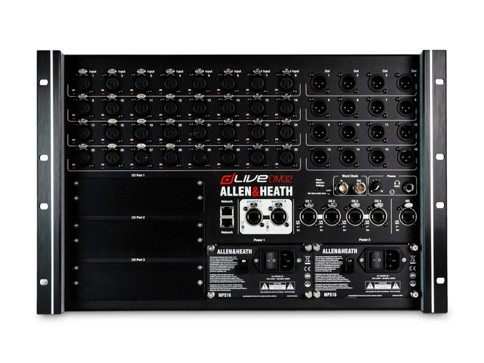 Allen & Heath dLive DM32 S-Class MixRack With 32-Inputs And 16-Outputs