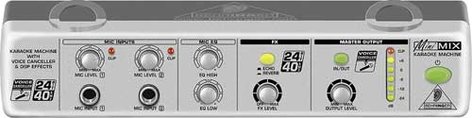 Behringer MINIMIX MIX800 Karaoke Machine with Voice Canceller and FX MIX800-MINIMIX