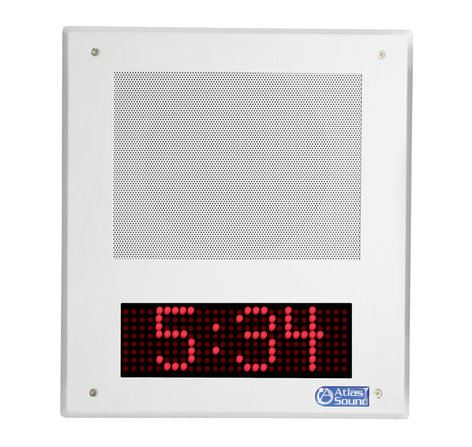 Atlas Sound I8SC IP Speaker, w/ clock, SingleWire I8SC