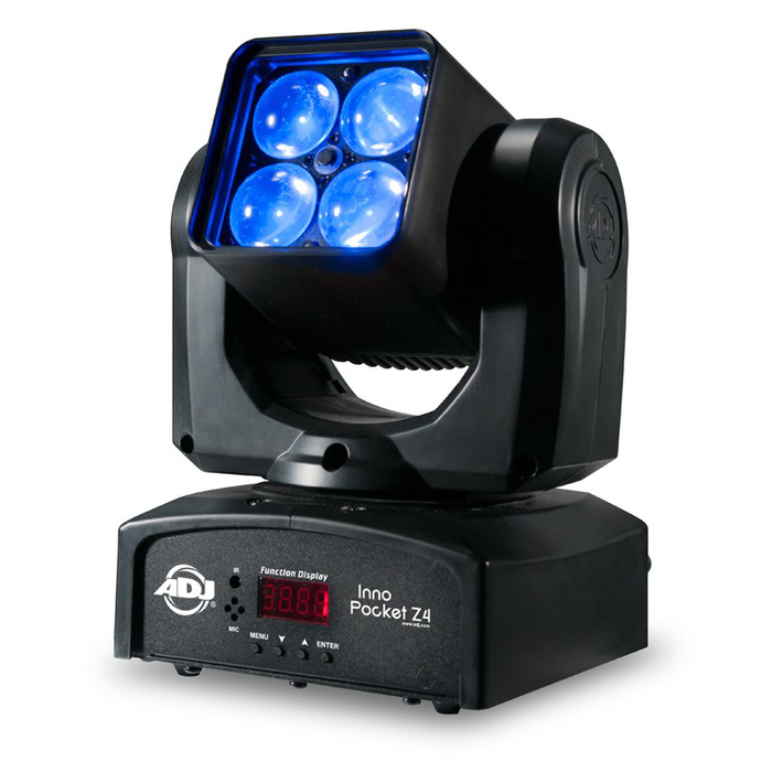 ADJ Inno Pocket Z4 4x10W Compact LED Moving Head Wash Fixture with Zoom Inno-Pocket-Z4
