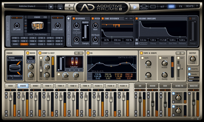 XLN Audio ADD-DRUMS-2-CREATIVE Addictive Drums 2: Creative Collection Drum Production Software Bundle