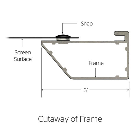 Da-Lite 70308V 57.5" X 92" Cinema Contour Da-Mat Projection Screen