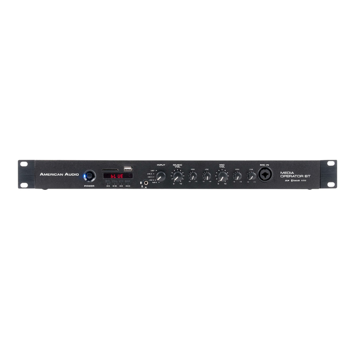 American Audio Media Operator BT 1RU Bluetooth Media Player/Mixer MEDIA-OPERATOR-BT