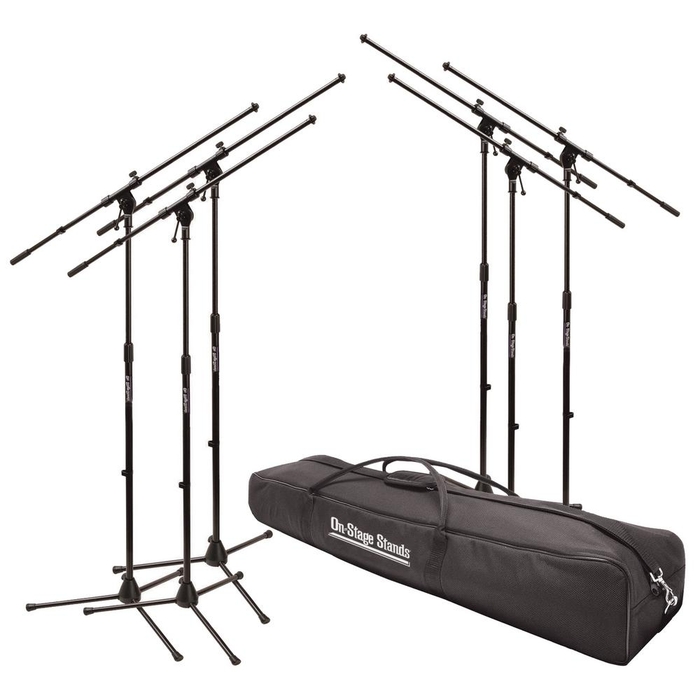 On-Stage Stands MSP7706 6-Pack of MS7701B Euro-Style Microphone Stands MSP7706