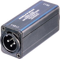 Neutrik NADITBNC-M Adapter, Female BNC 75 ohm to Male XLR 110 ohm NADITBNC-M