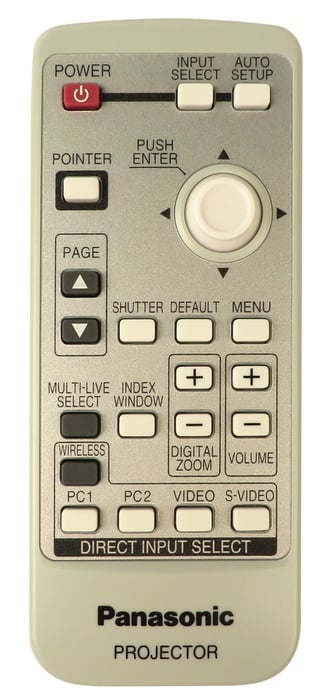 Panasonic N2QAYA000001 Panasonic LCD Projectors Remote N2QAYA000001