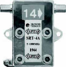 Blonder-Tongue SRT4A 4 Output 5-1000 MHz In-Line Style Directional Tap (Multiple Tap Values Available) SRT4A