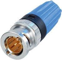 Neutrik NBNC75BLP7 75 Ohm BNC Cable Connector With Rear Twist And Color Coded Boots