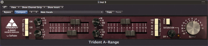 Softube Trident A Range Vintage EQ Plugin TRIDENT-A-RANGE