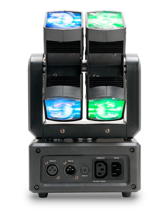 ADJ XS 600 6x10W RGBW LED Dual Axis Moving Head Effect Fixture With Continuous Pan / Tilt