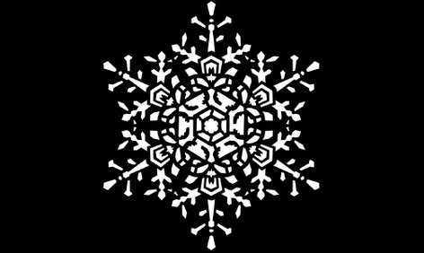 Apollo Design Technology MS-3236 Steel Gobo - "Snowflake Medium Lace" Design