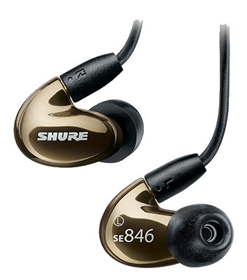 Shure SE846 Sound Isolating Earphones, Bronze SE846-BNZ