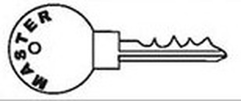 Winsted 85743 MK-500 Master Key For Rack Doors