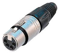 Neutrik NC4FX 4-pin Female XLR Cable Connector NC4FX