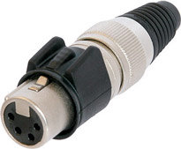 Neutrik NC4FX-HD 4-pin Female XLR Cable Connector, Heavy Duty NC4FX-HD
