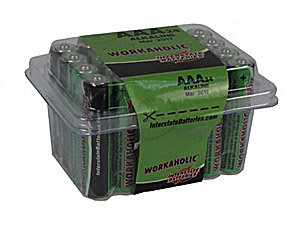 Interstate Battery DRY0075-24PACK Workaholic AAA Batteries, 24-Pack