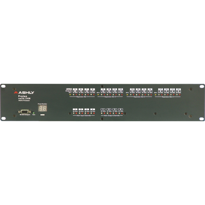 Ashly NE24.24M-8X16 Networkable NE-Series Protea Matrix Processor (8 inputs x 16 outputs) NE24.24M-8X16