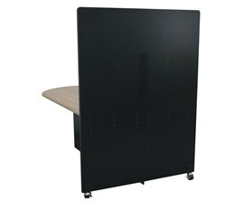 Middle Atlantic Products HUBTS-TOWER5-BKT 5ft High HUB Table System Tower, TLAM, Black HUBTS-TOWER5-BKT