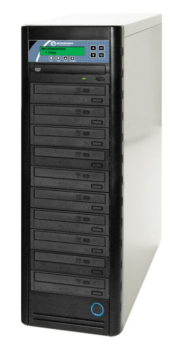 Microboards NT-BDPRV3-07 Networkable CopyWriter Pro CD DVD Blu-ray 1-to-7 Tower Duplicator NT-BDPRV3-07