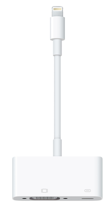 Apple Lightning to VGA Adapter Select IPad, IPhone, And IPod Touch Models, MD825AM/A