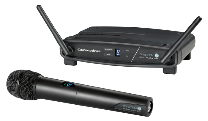 Audio-Technica ATW-1102 System 10 2.4 GHz Wireless Handheld Microphone Package ATW-1102