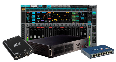 Waves eMotion LV1 MGB MADI Package 64-Channel Live Digital Mixing Software & Hardware Package with DiGiGrid MGB Interface and SoundGrid Extreme Server EMOTION-MADI-MGB