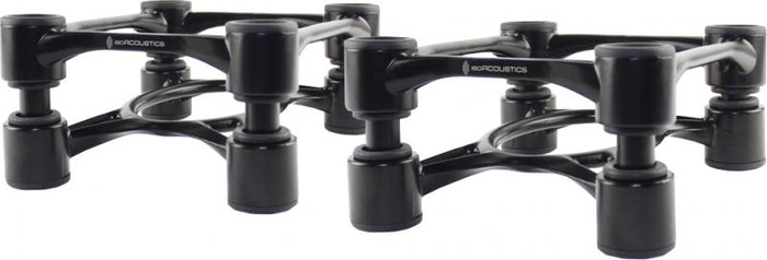 IsoAcoustics IsoAcoustics Aperta Black Sculpted Aluminum Acoustic Isolation Stands ISO-APERTA-BL