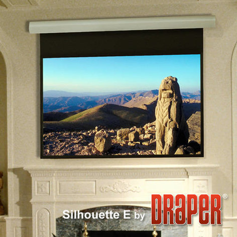 Draper 108222 60" X 80" Silhouette E Matt White Electric Projection Screen