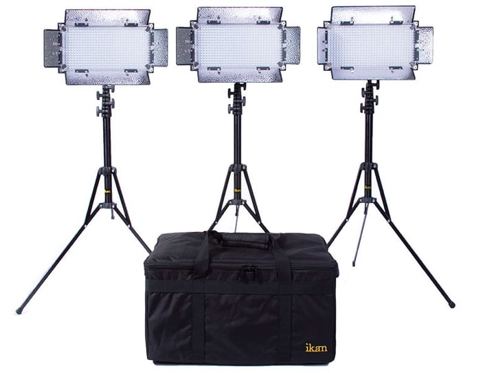 ikan Corporation IB508-V2-KIT 3 x IB508-v2 Bi-Color LED Studio Light Kit IB508-V2-KIT