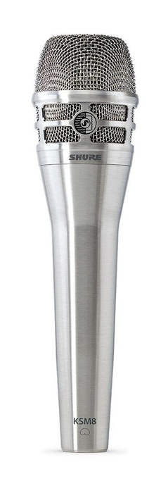 Shure KSM8 Dualdyne Cardioid Dynamic Handheld Vocal Microphone in Brushed Nickel KSM8/N