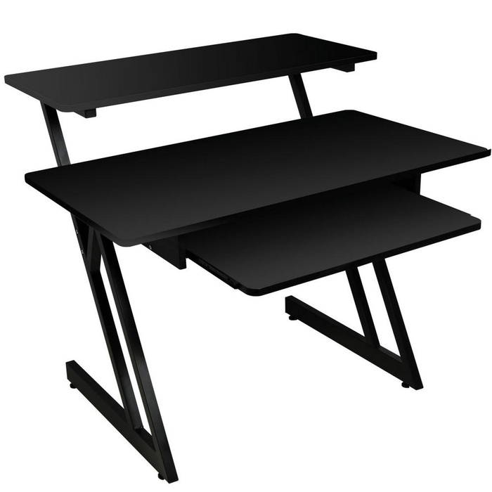 On-Stage WS7500B Wooden Studio Workstation, Black