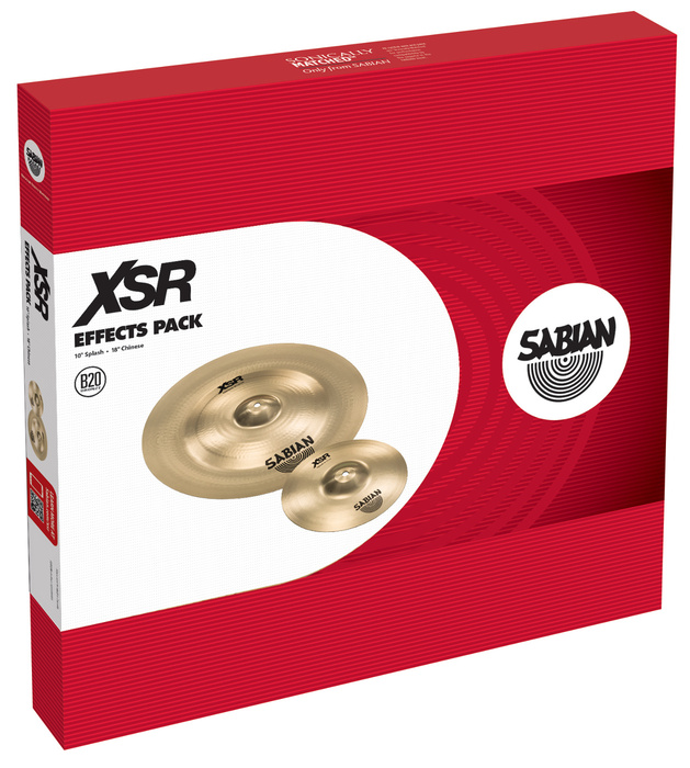 Sabian XSR5005EB XSR Effects Pack Cymbal Pack With 10" XSR Splash, 18" XSR Chinese