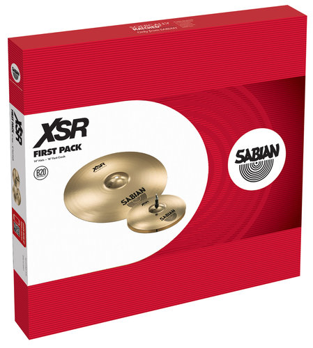 Sabian XSR First Pack Cymbal Pack with 14" XSR Hats, 16" XSR Fast Crash XSR5011B